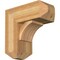 Ekena Millwork Thorton Craftsman Rough Sawn Bracket w/ Offset Brace, Western Red Cedar, 8"W x 18"D x 18"H BKT0806X18X18THR04RWR - alternate 1
